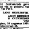 https://www.stolpersteinezutphen.nl/sites/stolpersteinezutphen.nl/files_stolpersteine/portretten/Jane%20Henriette%20Krukziener%20geboorteadv..jpg